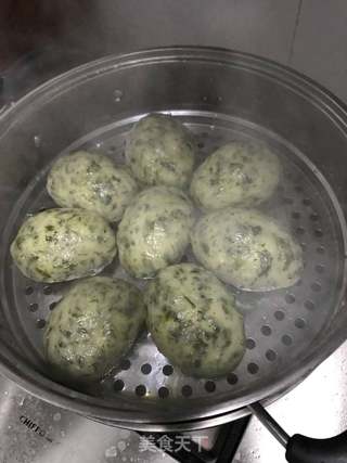 清明菜粑粑的做法步骤:10
