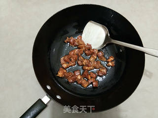 黑椒肉粒炒年糕的做法步骤:8