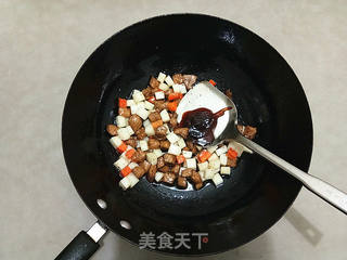 黑椒肉粒炒年糕的做法步骤:10