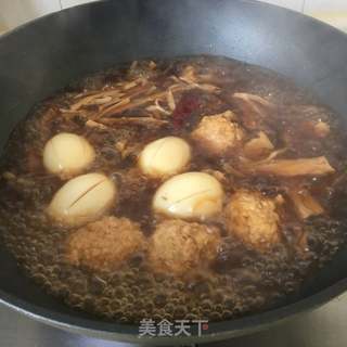 酱剥子肉圆的做法步骤:6