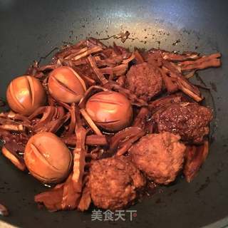 酱剥子肉圆的做法步骤:7