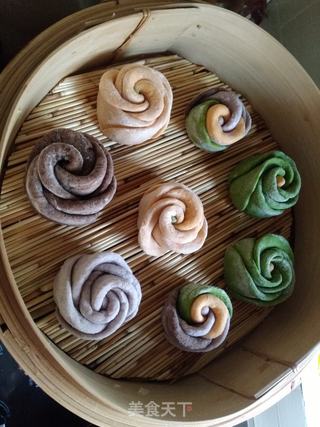 花朵小馒头的做法步骤:9