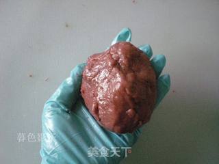 红曲粉麻薯面包的做法步骤:6