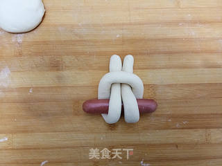 小兔子香肠馒头的做法步骤:10