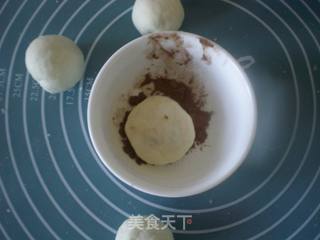 小蘑菇豆沙包的做法步骤:6