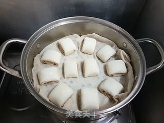 五香芝麻酱卷的做法步骤:9