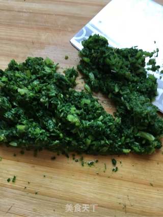 花样美食之荠菜饺子的做法步骤:3