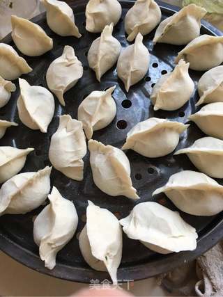 花样美食之荠菜饺子的做法步骤:7