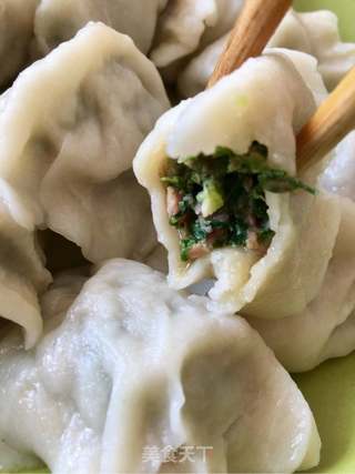 花样美食之荠菜饺子的做法步骤:9