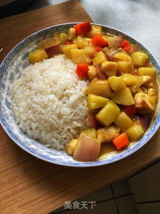 咖喱土豆鸡丁的做法步骤:9