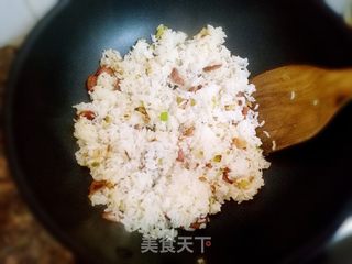 葱油炒饭的做法步骤:4