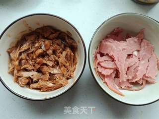 #花样美食#金枪鱼火腿披萨的做法步骤:13