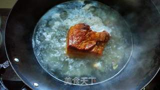 重庆乡宴九大碗之一夹沙肉、甜烧白的做法步骤:21