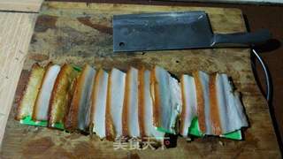 重庆乡宴九大碗之一夹沙肉、甜烧白的做法步骤:31