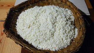重庆传统宴席扣菜——橘香糯米饭(我们重庆人叫酒米饭)的做法步骤:6
