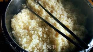 重庆传统宴席扣菜——橘香糯米饭(我们重庆人叫酒米饭)的做法步骤:14