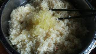重庆传统宴席扣菜——橘香糯米饭(我们重庆人叫酒米饭)的做法步骤:15