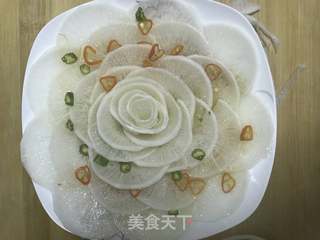 白玉萝卜拼盘的做法步骤:17