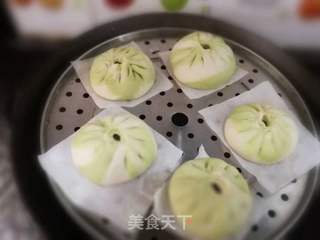翡翠白玉包子的做法步骤:26