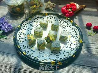 抹茶雪花酥的做法步骤:17
