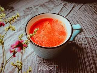 花样美食:圣女果胡萝卜果蔬汁的做法步骤:7