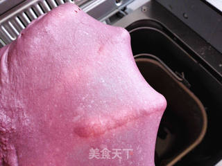 #花样美食#紫薯玫瑰包的做法步骤:2