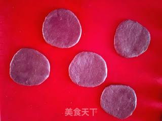 #花样美食#紫薯玫瑰包的做法步骤:5