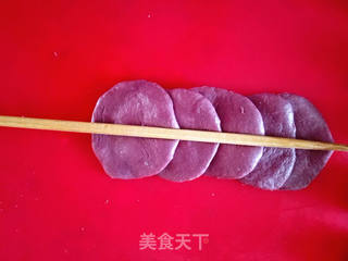 #花样美食#紫薯玫瑰包的做法步骤:6