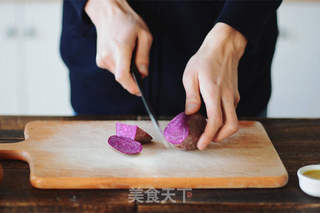 元气少女的减肥早餐——紫薯西多士的做法步骤:2