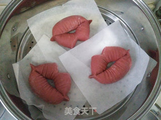红唇馒头的做法步骤:12