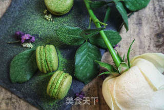 意式抹茶马卡龙(无色素版)的做法步骤:23