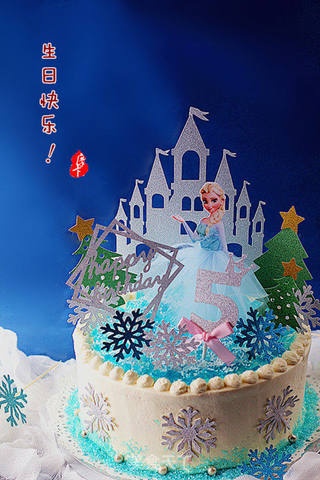 【冰雪奇缘主题生日蛋糕】的做法步骤:22