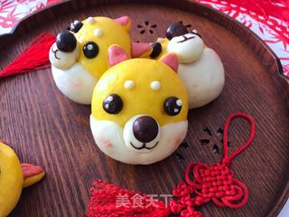 柴犬豆沙包的做法步骤:23