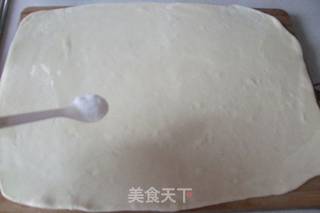 火腿香菜花卷的做法步骤:4