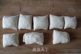 火腿香菜花卷的做法步骤:8