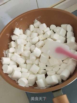 网红——雪花酥的做法步骤:3