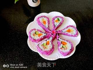 紫薯寿司的做法步骤:11