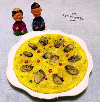 牡蛎金针菇蛋饼的做法步骤:12
