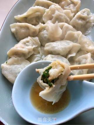 韭菜鲜虾饺子的做法步骤:12