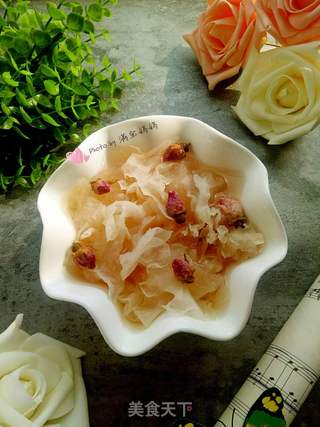 玫瑰银耳羹的做法步骤:7