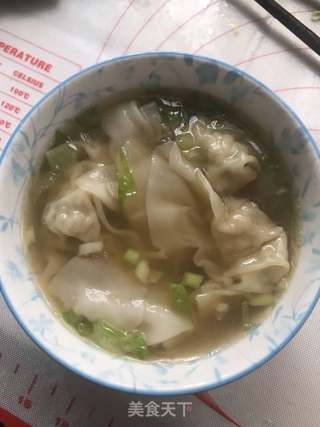 虾干鲜肉馄饨的做法步骤:5