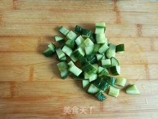 花生黄瓜拌藕丁的做法步骤:4