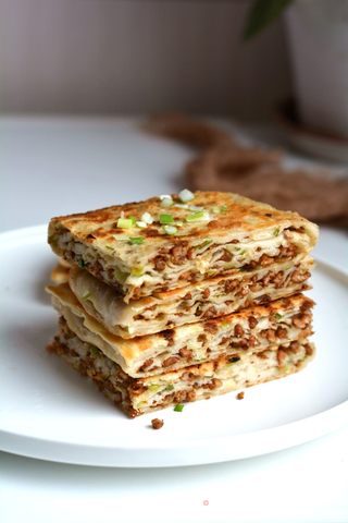 葱香千层肉饼 的做法步骤:15