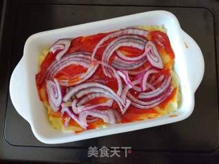 土豆泥披萨的做法步骤:4