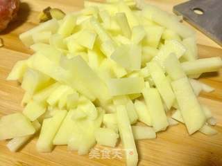 #春日美食#海藻肉末土豆心的做法步骤：2
