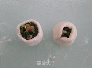 “春食野菜”荠菜鲜肉汤圆的做法步骤:8