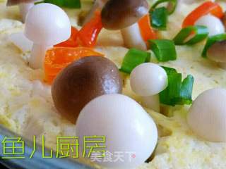 鸡蛋豆腐双菇羹──“鱼儿厨房”私房菜的做法步骤:13