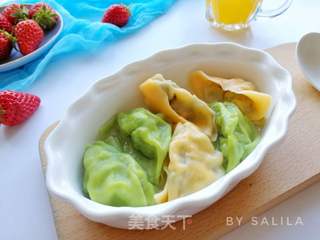 磷虾荠菜馄饨的做法步骤:12