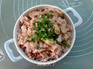 黑椒鸡肉焖红米饭的做法步骤:12