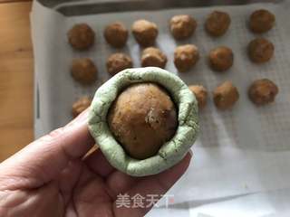 豪华版【香肠蛋黄青团】的做法步骤:11